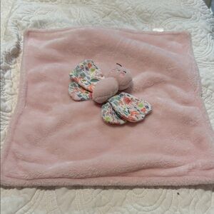 Pink Butterfly Baby Blanket
